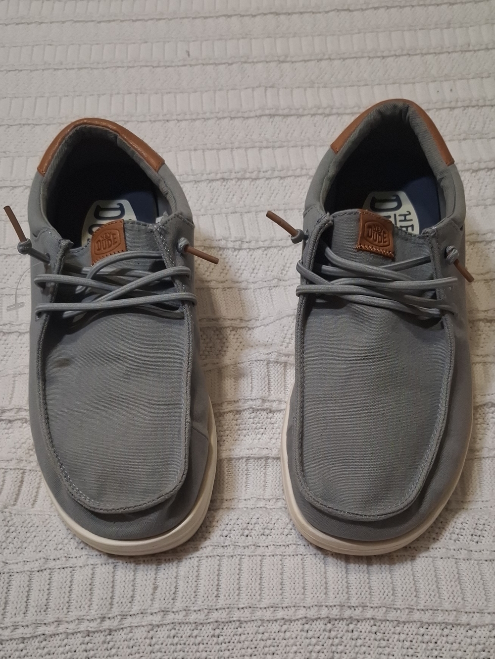 Hey Dude Paul Canvas Sneakers Men's 7 Monument Grey